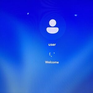 Blue Gradient User Interface Display